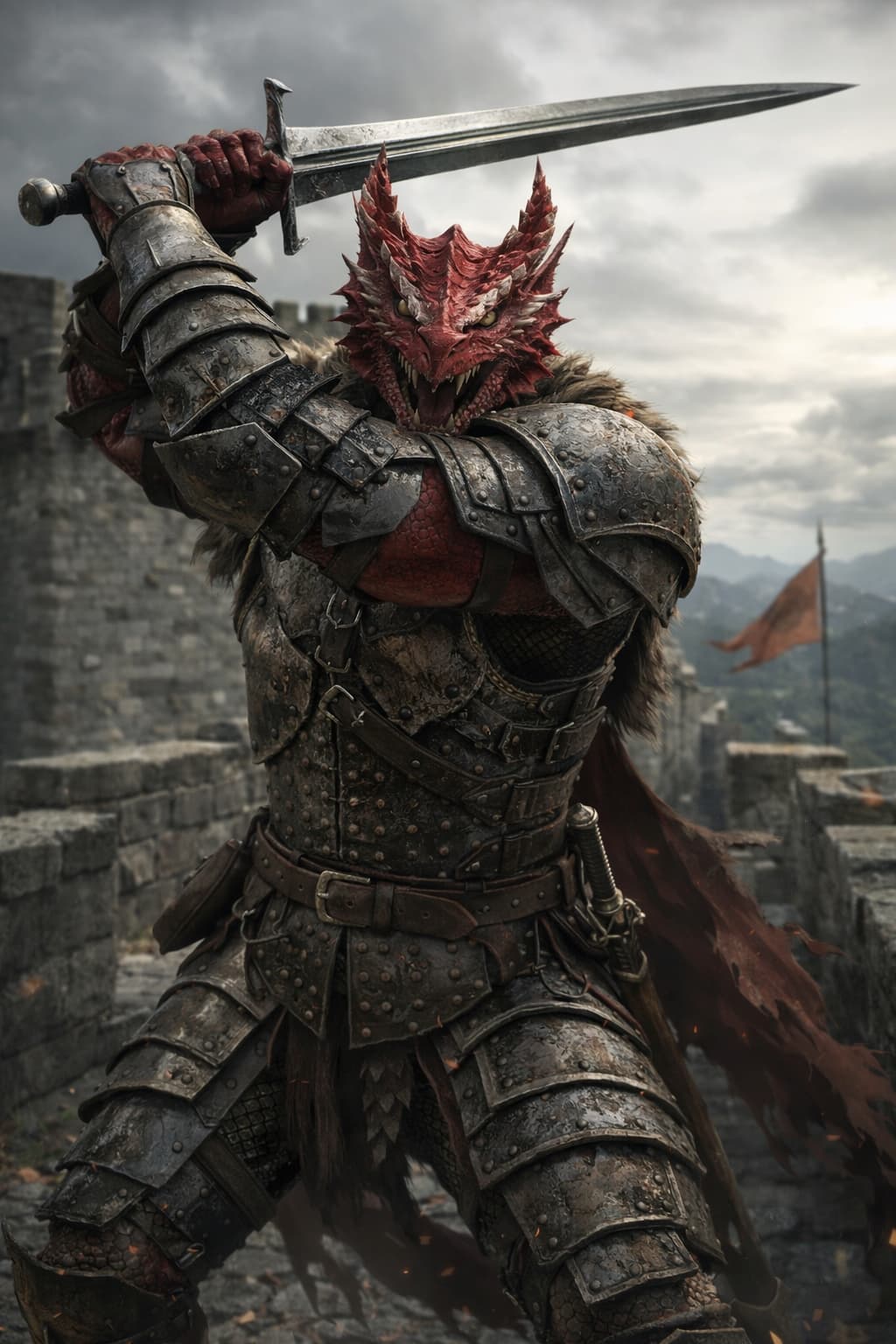 Half-Red Dragon Veteran