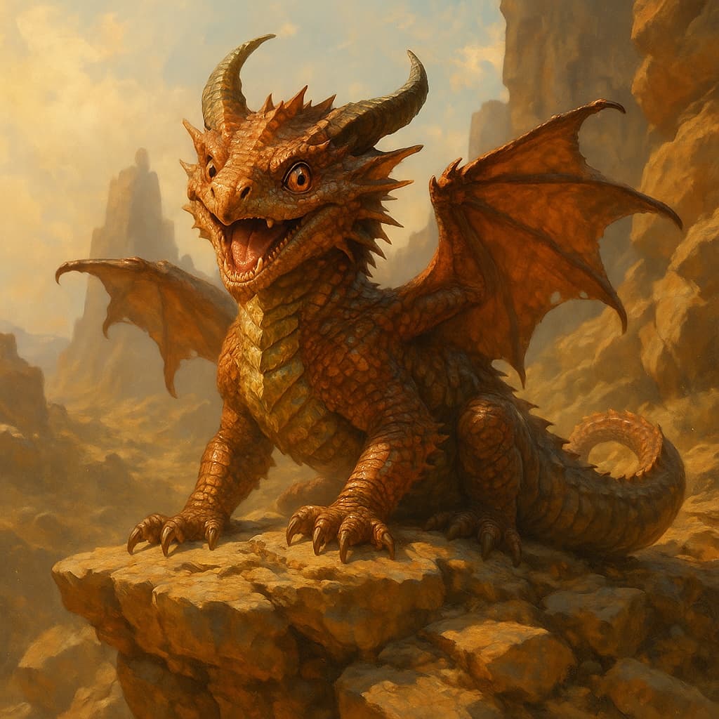 Copper Dragon Wyrmling